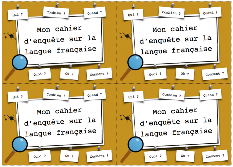 Cahier De Grammaire Methode Picot Page De Garde Organisation