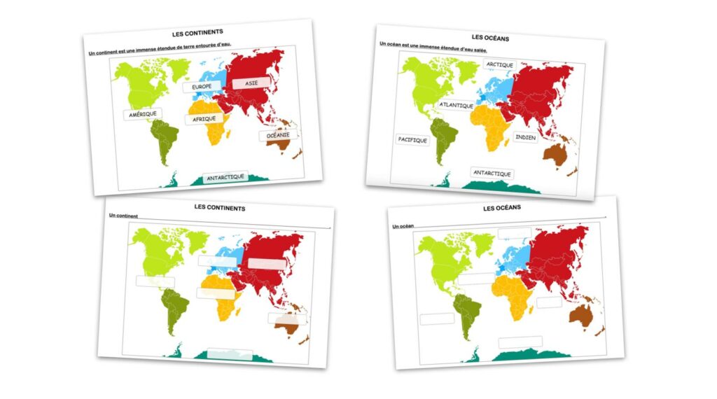 Océans et continents