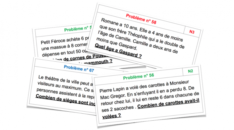 Banque de problèmes CE2